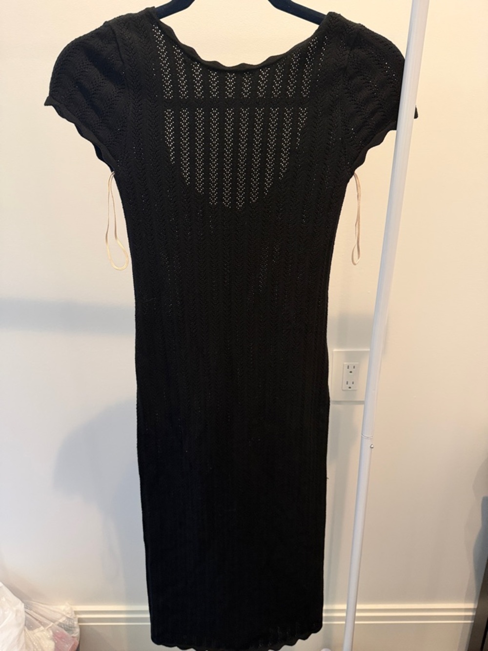 Wilfred Black Knit Midi Dress